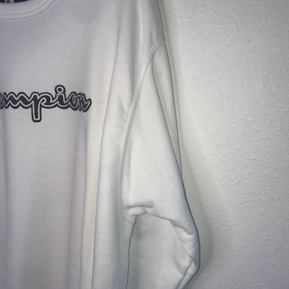 COPY - Champion Men's Powerblend Fleece Crew Logo - Picture 4 of 12